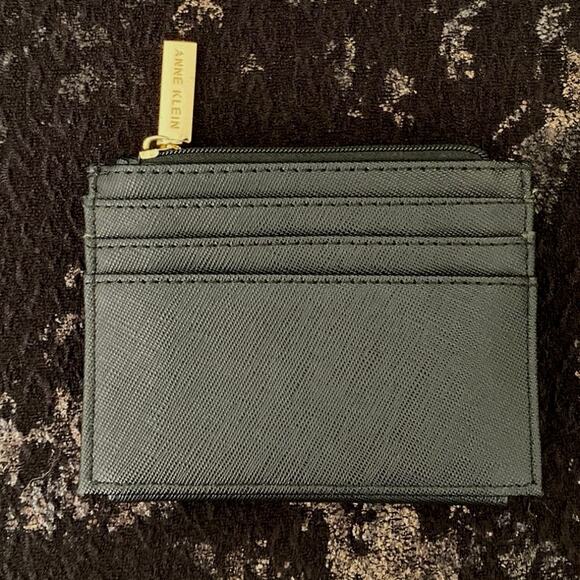 Anne Klein Bifold Faux Leather Wallet used - Pegged Card Case Coin Compartment - Picture 3 of 9